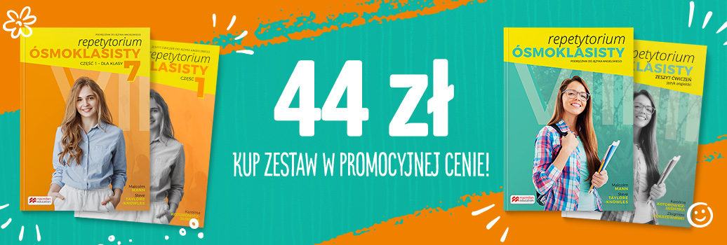Repetytorium ósmklasisty w komplecie tylko 44zł