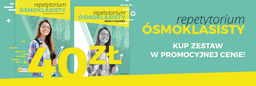 Repetytorium ósmklasisty w komplecie tylko 40zł